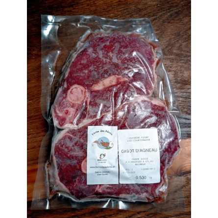 Gigot d'agneau - ( tranches ), env.550g
