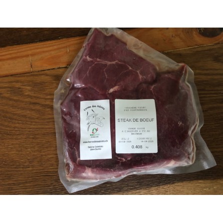 Steak de boeuf, env.400g, congelé