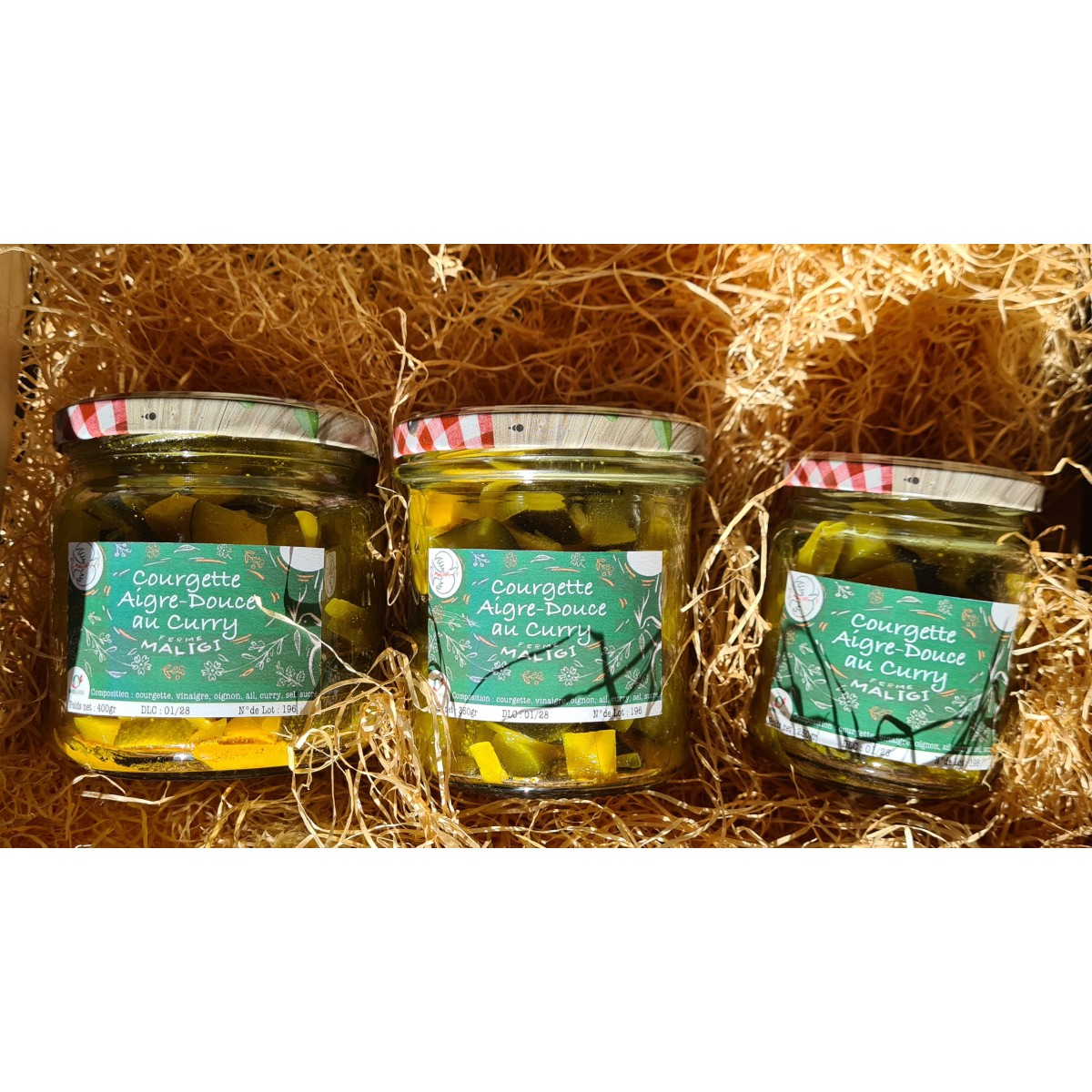 Courgette à l'aigre-doux 250gr